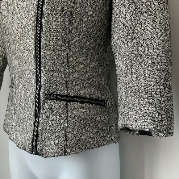 ASOS Petite Metallic  Blazer Zipper Blazer with front zip pockets - Picture 11 of 12